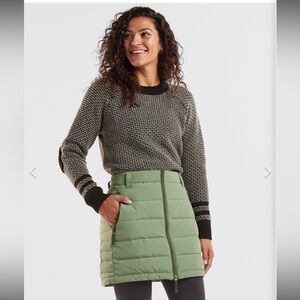 NEW Skhoop Jonna Down Insulated Skirt in Frost Green Size Large